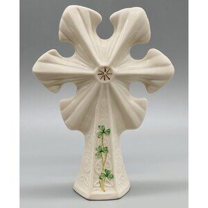 Shamrock Irish Belleek Star Christmas Tree Topper Celtic Ireland 7.5 inch VTG